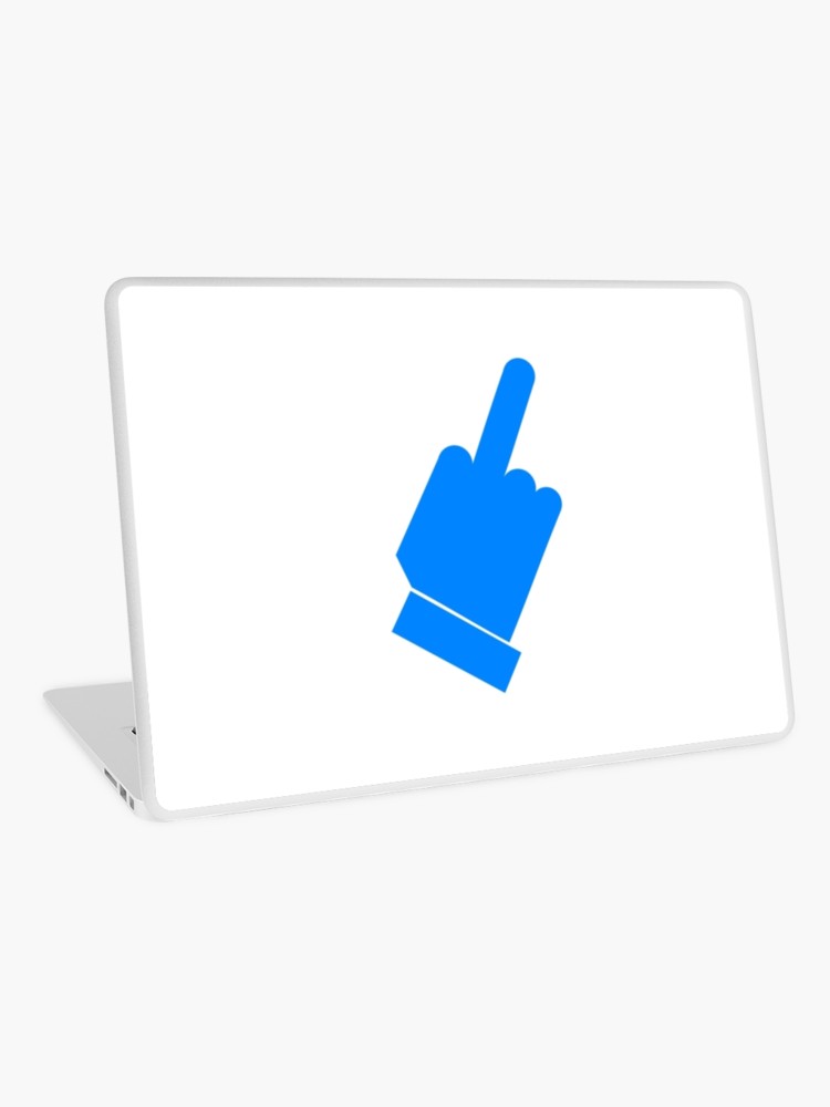750x1000 Facebook Middle Finger Icon Laptop Skin