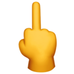 256x256 Middle Finger Emoji U