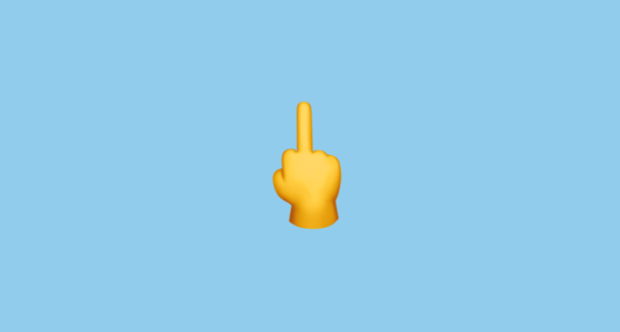 560x300 Middle Finger Emoji