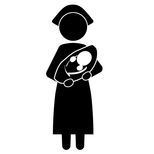 500x500 Midwife Clipart Group With Items