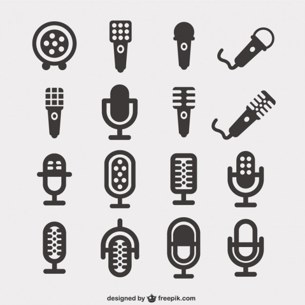 626x626 Microphone Icons Pack Vector Free Download