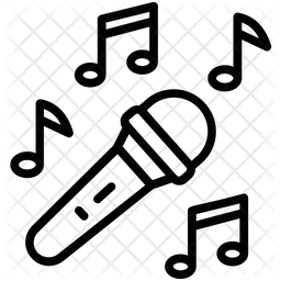 256x256 Music Mike Icon Of Line Style