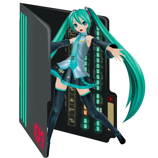 512x512 Hatsune Miku Icon Folder