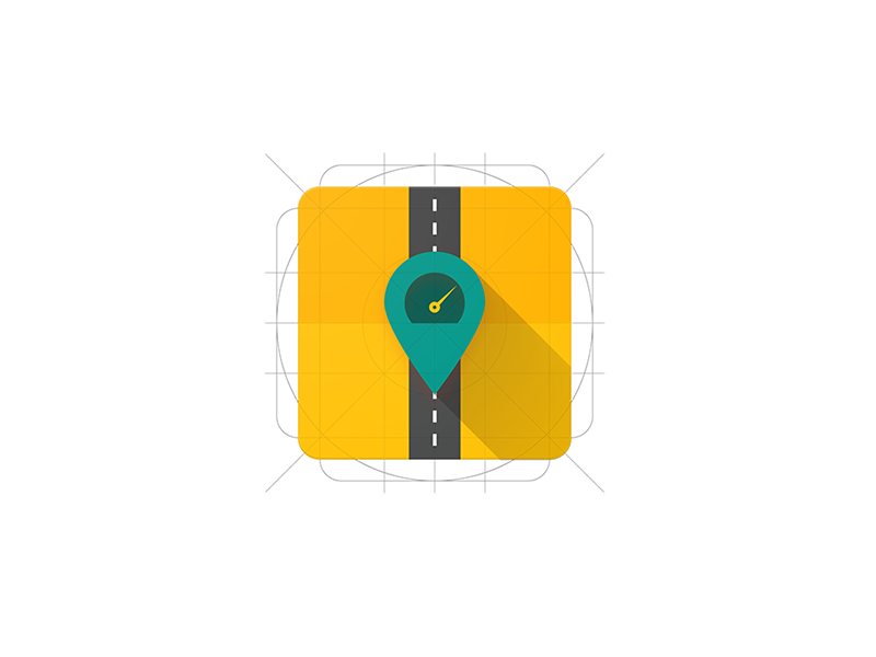 800x600 Material Design Product Icon For A Mileage Tracker