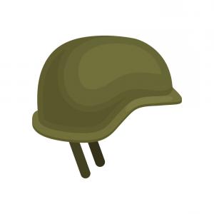 300x300 Photostock Vector Army Helmet Icon Cartoon Handandbeak