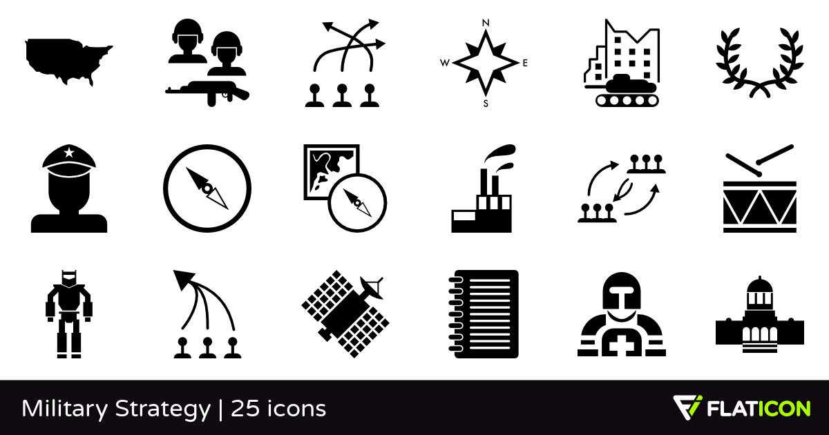 1200x630 Military Strategy Free Icons