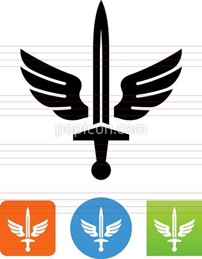 400x512 Sword With Wings Icon