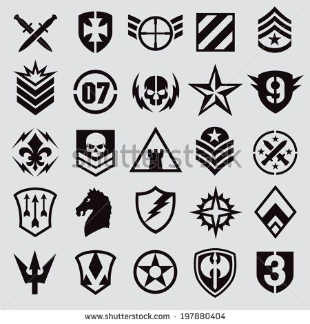 450x470 Vector Download Military Symbol Icons Emblem Symbol Design