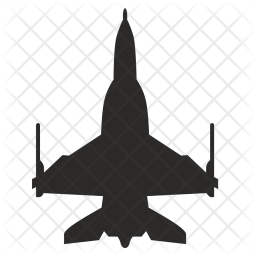 256x256 Army, Force, Shooter, Fly, Military Icon Of Glyph Style