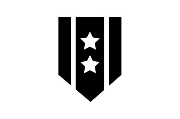 580x386 Badge Military Monochrome Icon Vector Graphic