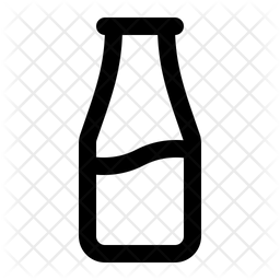 256x256 Milk Bottle Icon Of Line Style
