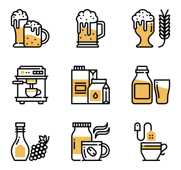 600x564 Milk Bottle Icons