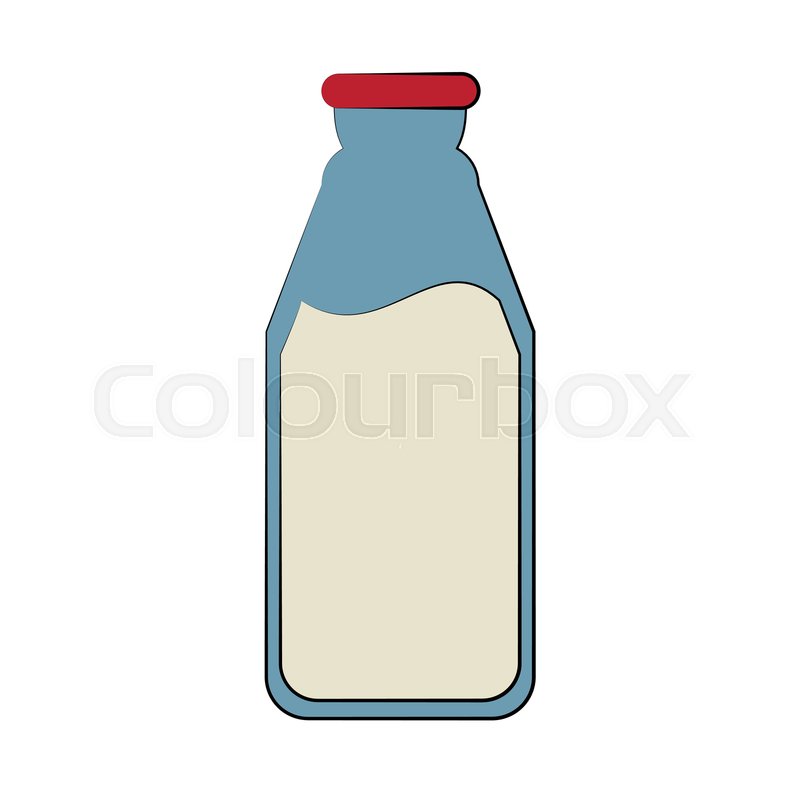 800x800 Milk Bottle Icon Image Vector Stock Vector Colourbox