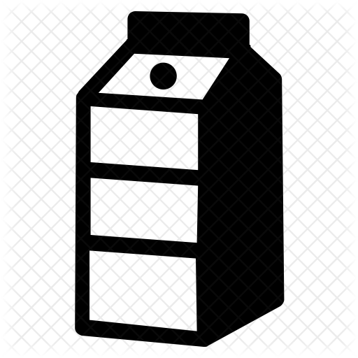 512x512 Milk Carton Icon Of Glyph Style