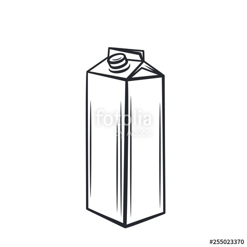 500x500 Milk Carton Icon Stock Image And Royalty Free Vector