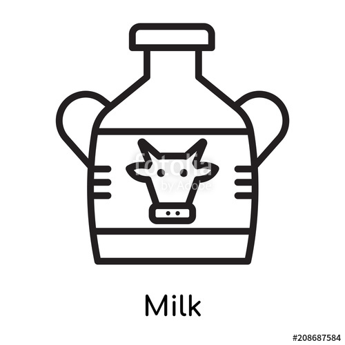 Milk Icon Vector Sign And Symbol Isolated On White Background 500x500 Milk Icon Vector Sign And Symbol Isolated On White Background
