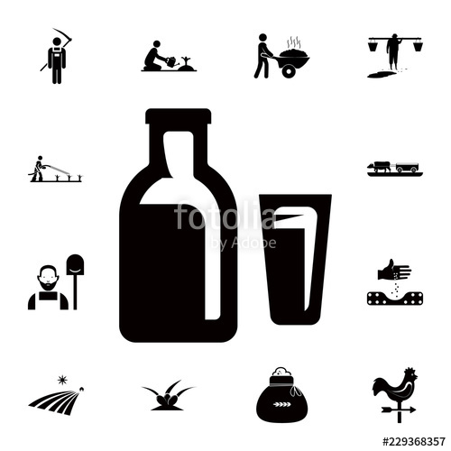 Bottle Of Milk Icon Detailed Set Of Farm Icons Premium Quality 500x500 Bottle Of Milk Icon Detailed Set Of Farm Icons Premium Quality