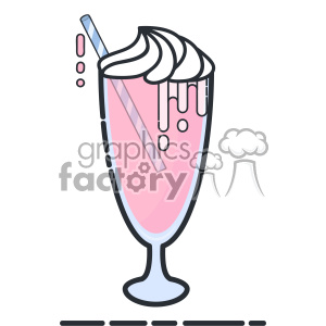 300x300 Milkshake Flat Vector Icon Design Clipart Royalty Free Gif