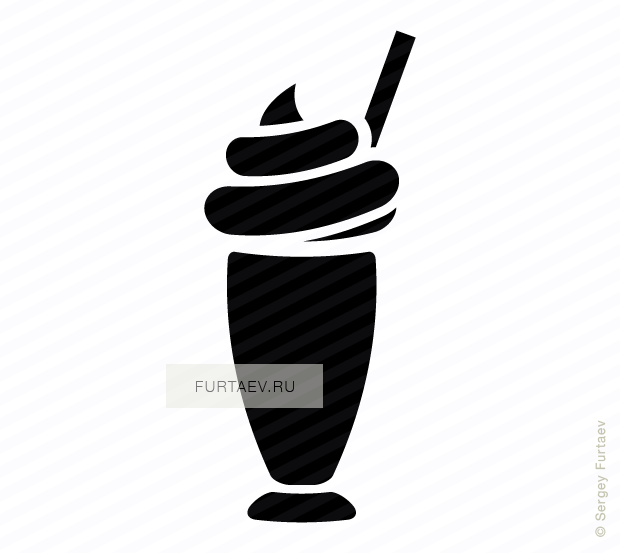 620x553 Milkshake Vector Icon