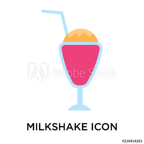 500x500 Milkshake Icon Isolated On White Background Simple And Editable