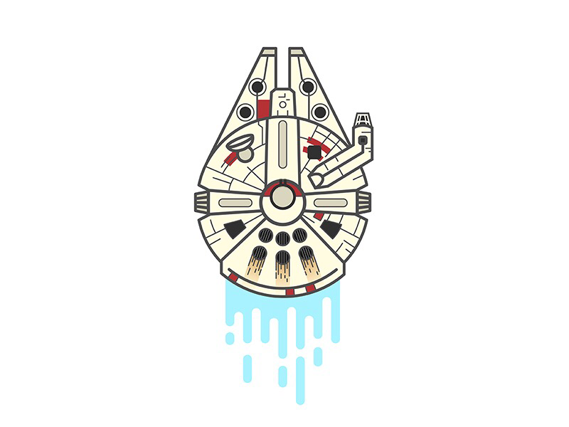 Download Millenium Falcon Icon at Vectorified.com | Collection of ...