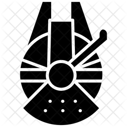 Millennium Falcon Icon Of Glyph Style 256x256 Millennium Falcon Icon Of Glyph Style