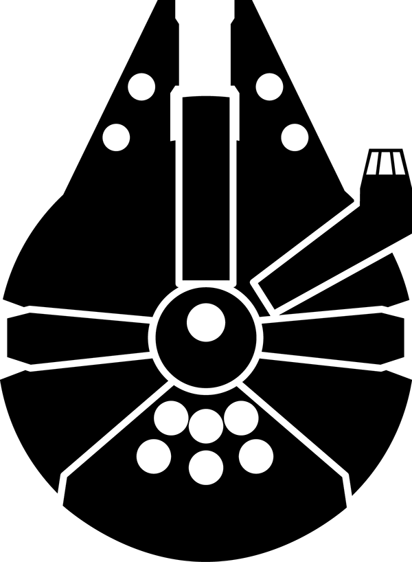 Millennium Falcon Icon On Behance 600x818 Millennium Falcon Icon On Behance