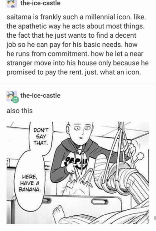 500x736 The Ice Castle Saitama Is Frankly Such A Millennial Icon Like
