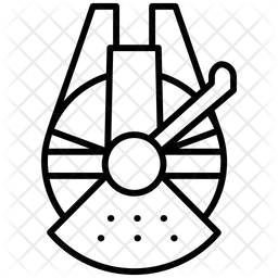 Millennium Falcon Icon Of Line Style 256x256 Millennium Falcon Icon Of Line Style