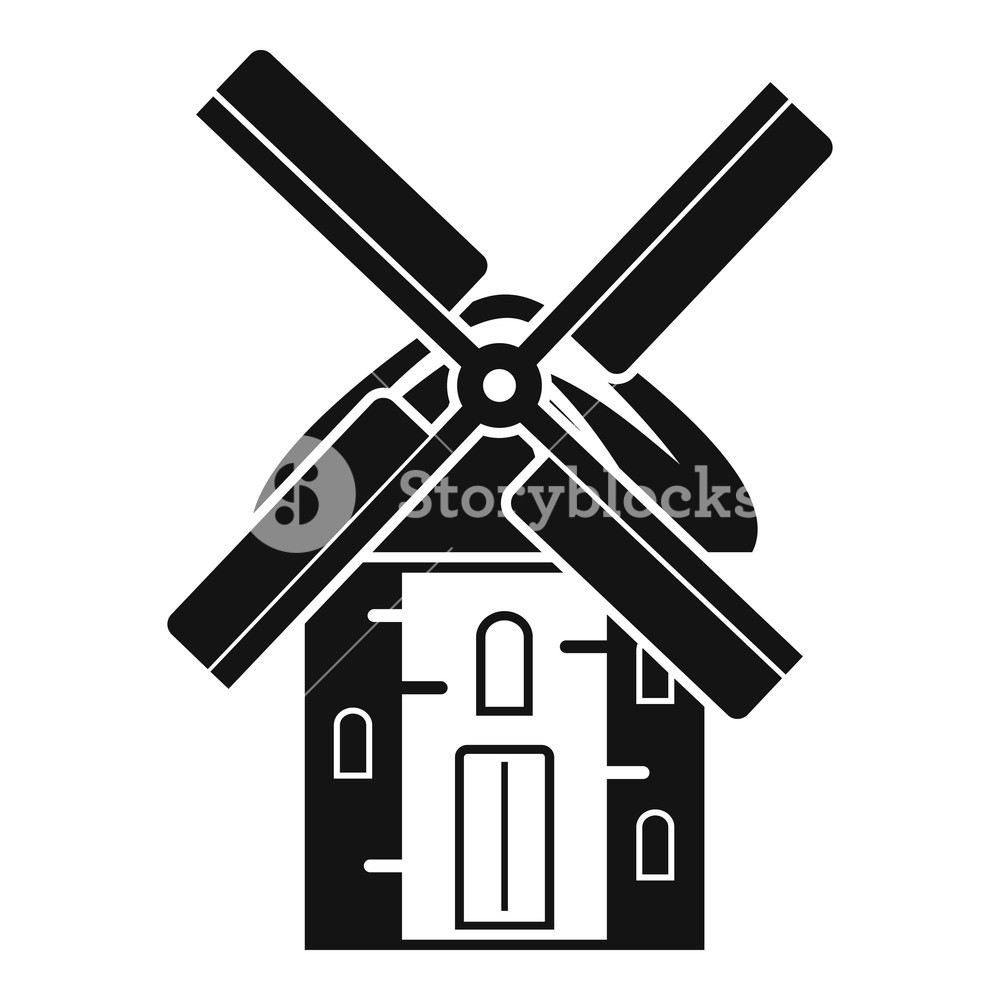 1000x1000 Mill Icon Simple Illustration Of Mill Vector Icon For Web Design