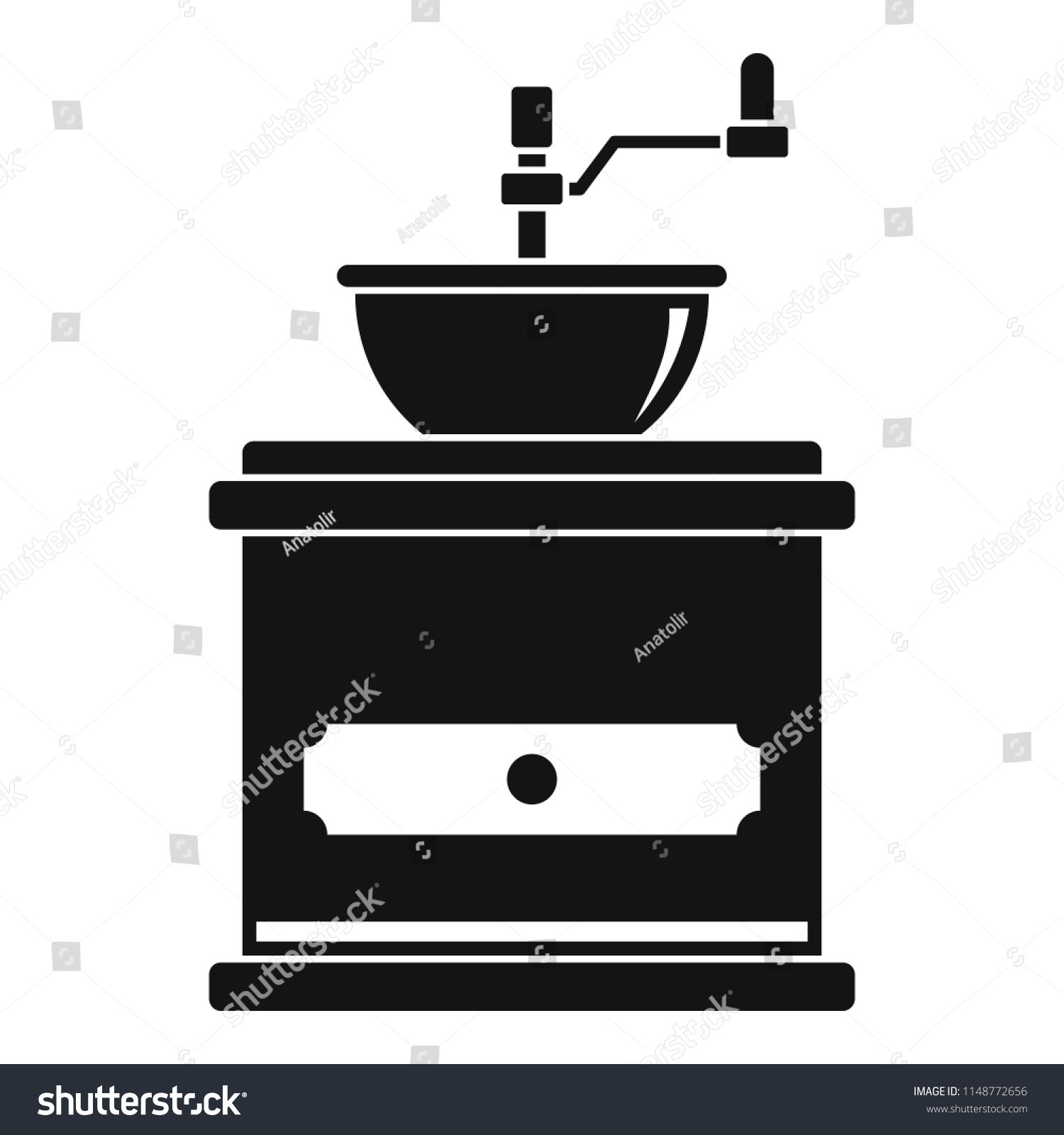 1500x1600 Coffee Mill Icon Simple Illustration Of Coffee Mill Vector Icon