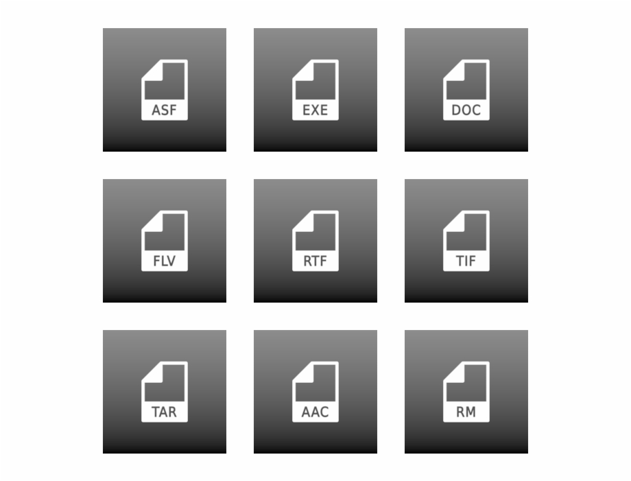920x701 Mimetype Icon In Style Flat Square White On Black Gradient