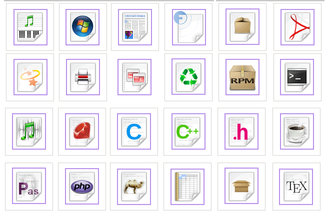 652x429 Oxygen Mime Types Icon Set