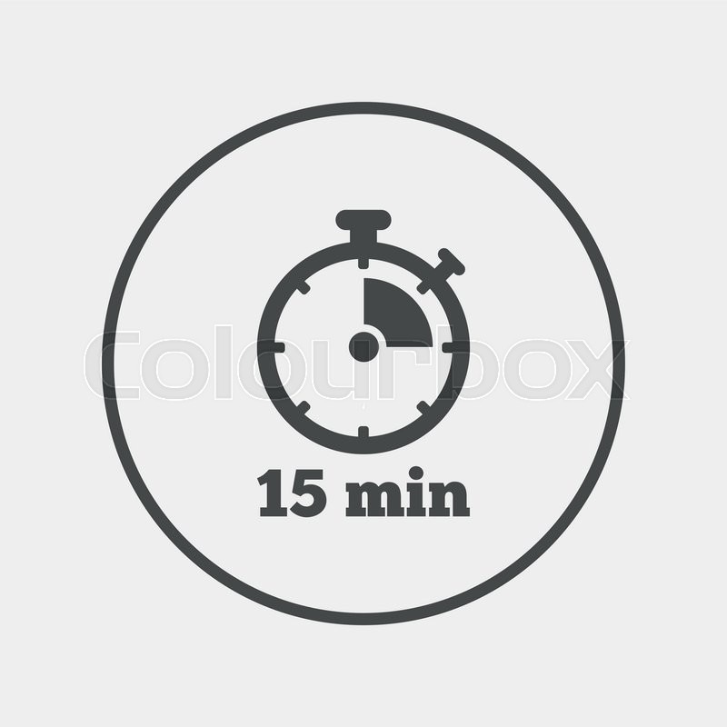 800x800 Timer Sign Icon Minutes Stopwatch Stock Vector Colourbox