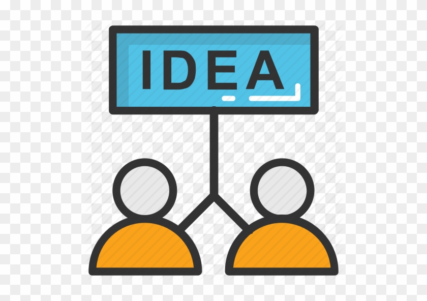 840x592 Mind Map Colorful Icon, Vector Flat Sign