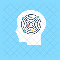 256x256 Mindset Icon Of Flat Style