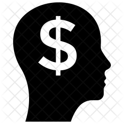 256x256 Money Mindset Icon Of Glyph Style