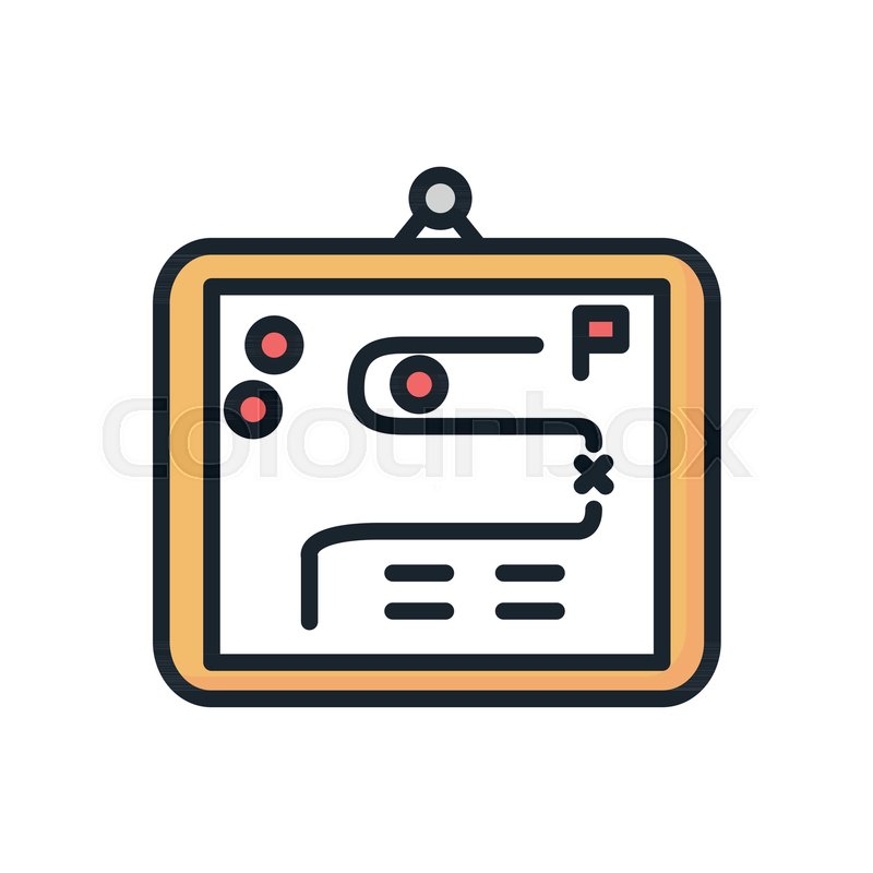 800x800 Strategic Mindset Icon Color Stock Vector Colourbox