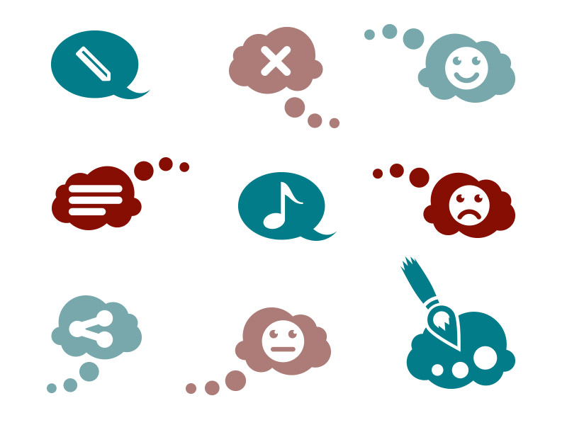 800x600 Writing Mindset Icons
