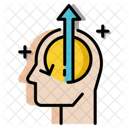 256x256 Enthusiastic Mindset Icon Of Colored Outline Style