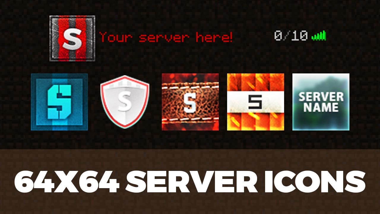 1280x720 Minecraft Server Icon Templates