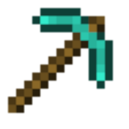 256x256 Diamond Pickaxe Icon
