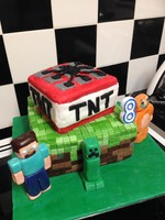 150x200 Minecraft Birthday Cake