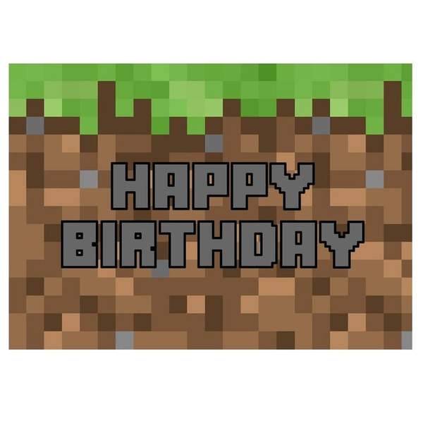 Free Free Minecraft Birthday Svg Free 346 SVG PNG EPS DXF File