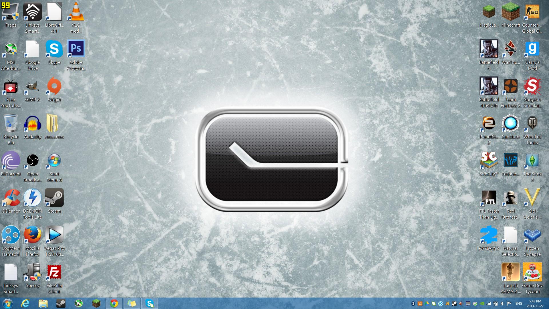 1920x1080 Windows Reduced Size Of Icons On My Desktop And Taskbar