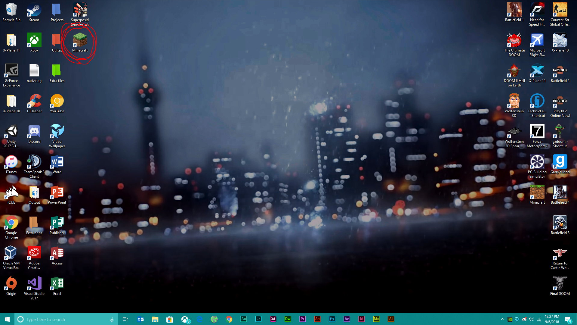 After restart. Nova desktop. Как установить обои Nova desktop.