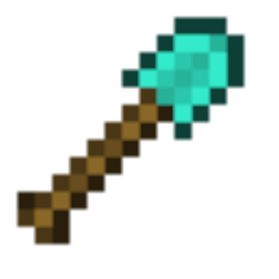 256x256 Diamond Shovel Icon