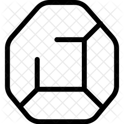 256x256 Minecraft Diamond Icon Of Line Style