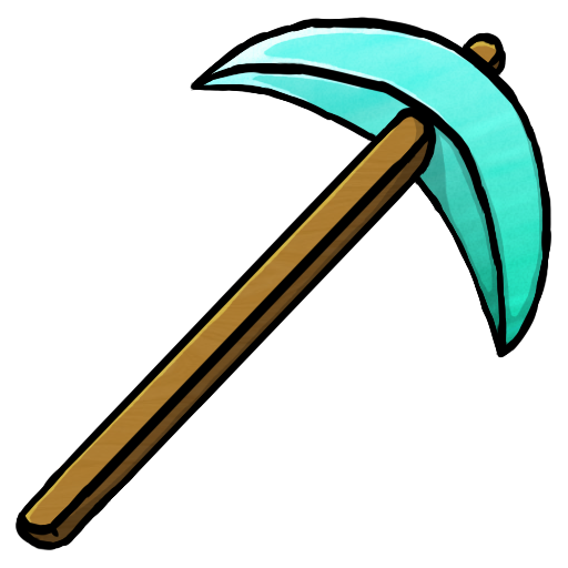 512x512 Diamond Pickaxe Icon Minecraft Iconset