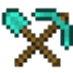 256x256 Diamond Pickaxe Shovel Icon